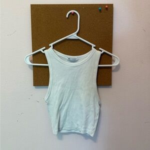 Zara White Tank Top